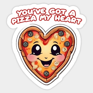 Pizza Valentine Sticker